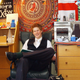The youngest son of the Prince of Wales, Prince Harry poses for a photograph on May 12, 2003 in his room at Eton College, Eton in England.